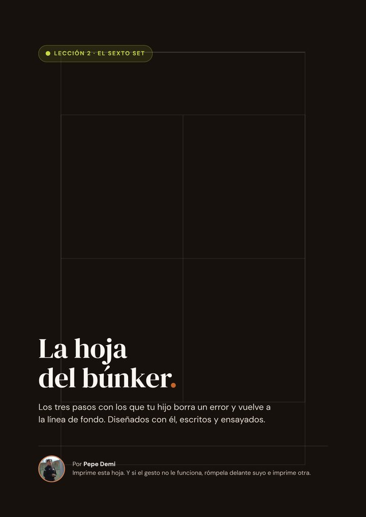 Portada de la hoja de trabajo de la lección de septiembre: La hoja del búnker
